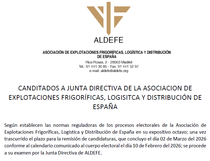 APROBACIÓN DE LA RELACIÓN DE MIEMBROS ELEGIBLES A JUNTA DIRECTIVA ALDEFE 2026-2030